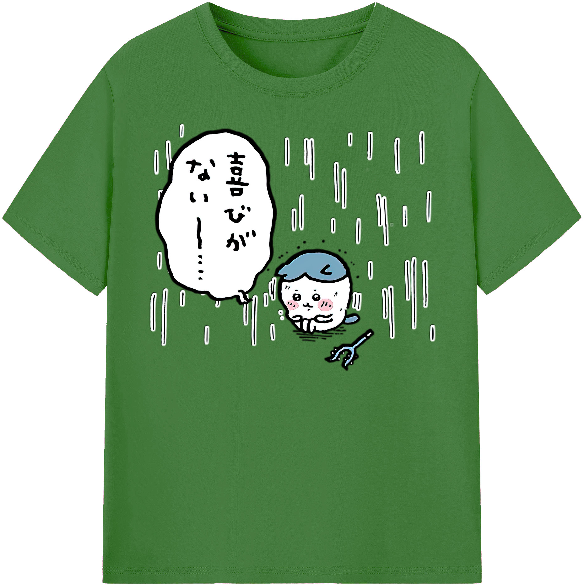 （画像用） ちいかわ ハチワレ Chii-kawa hachiware レディースカジュアルプリントTシャツ（綿100％）